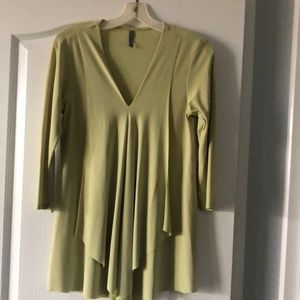 Tunic top from Last Tango. Size small. Avocado green.